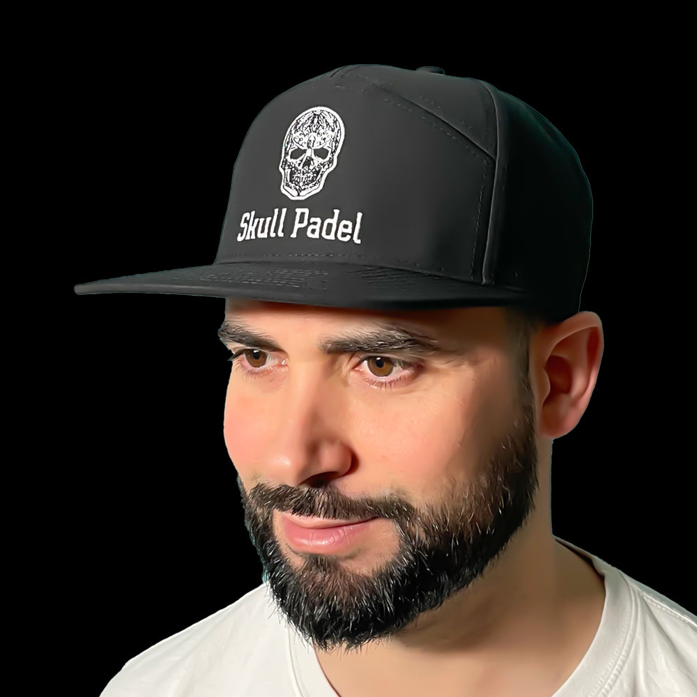 Skull Padel Cap - Sort/Hvid