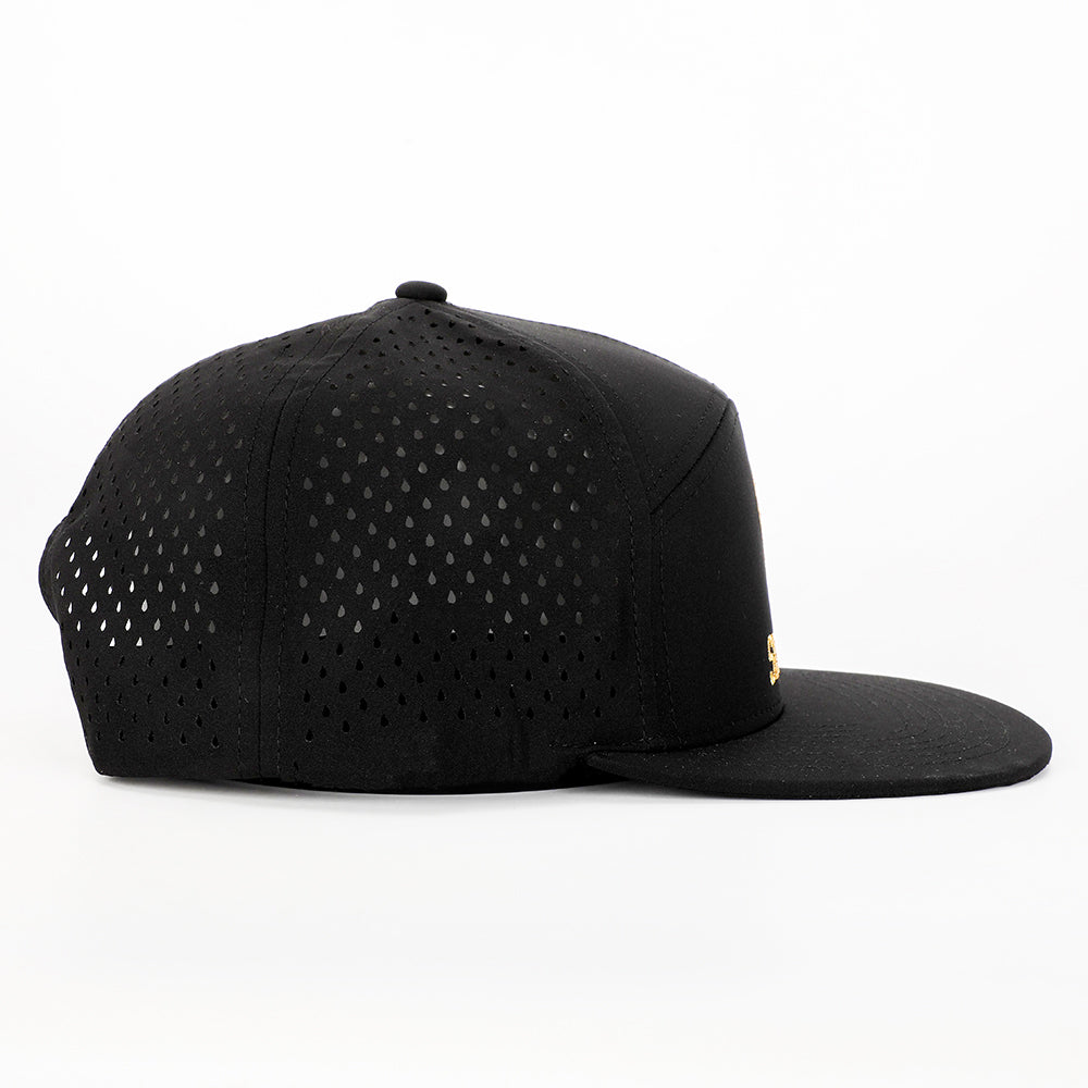 Skull Padel Cap - Sort/Guld
