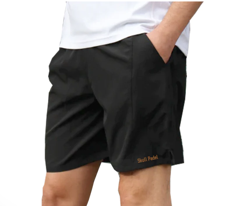 Skull Padel Shorts - Sort/Guld