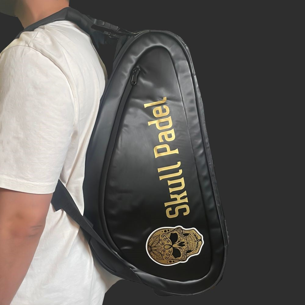 Skull Padel Taske - Sort/Guld