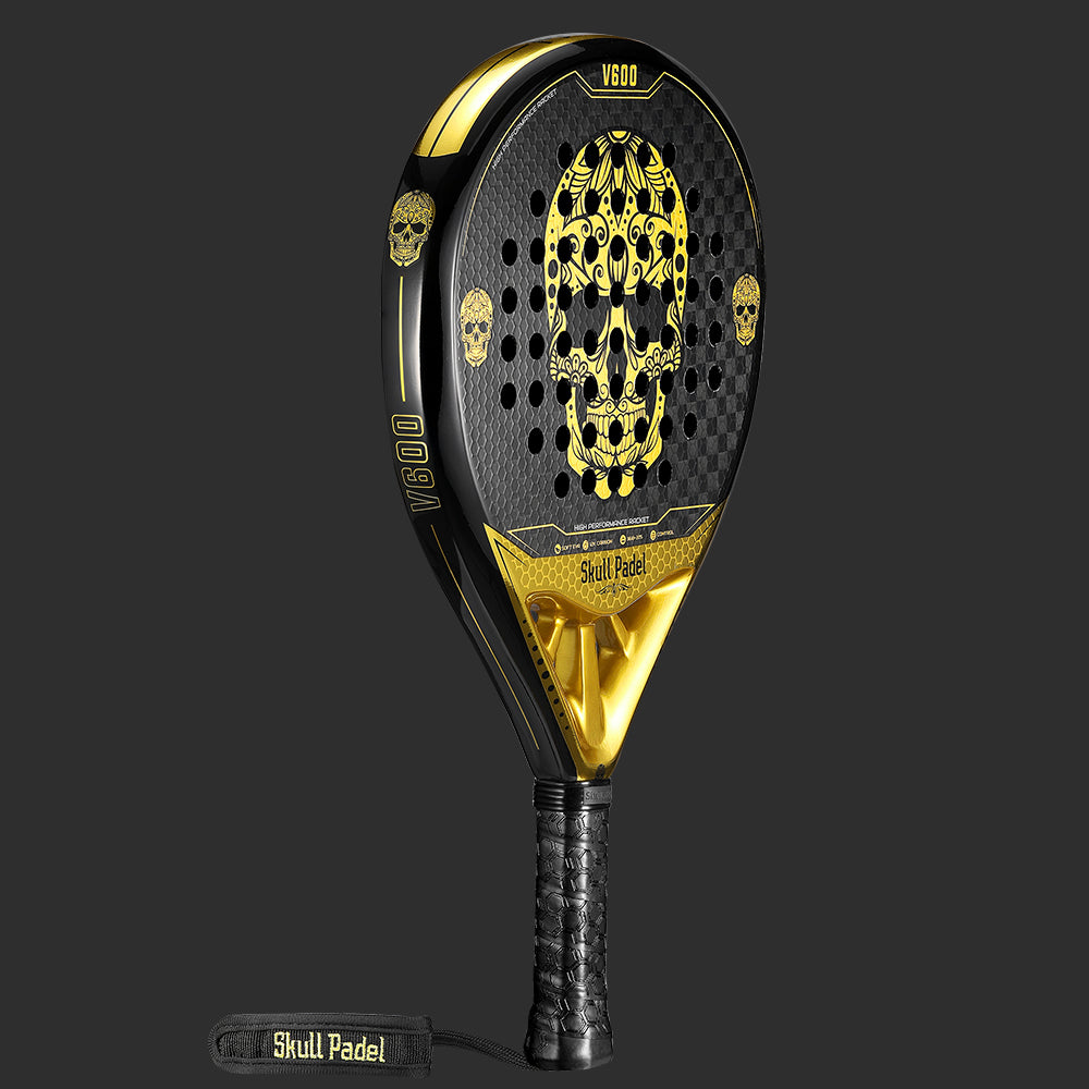 Skull Padel V600 - Skull Sort/Guld