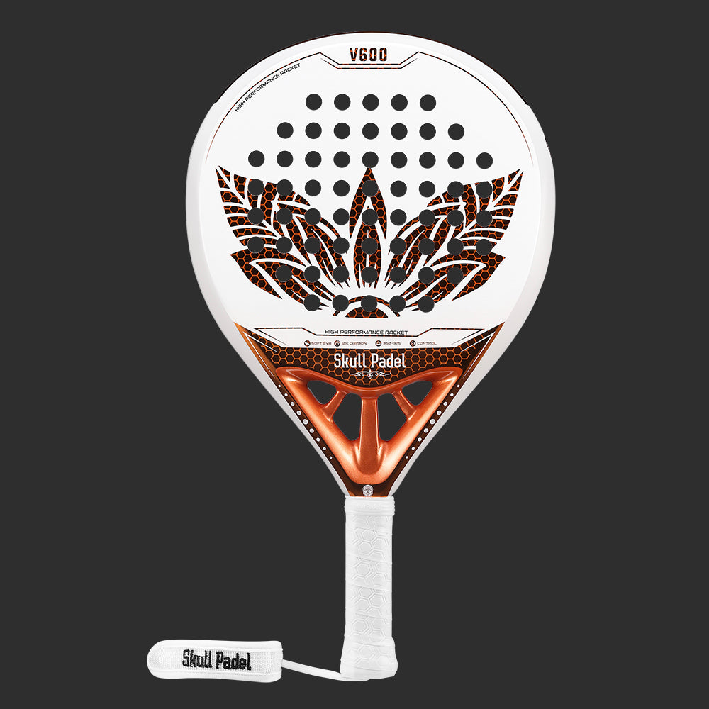 Skull Padel V600 - Leaf Hvid/Bronze