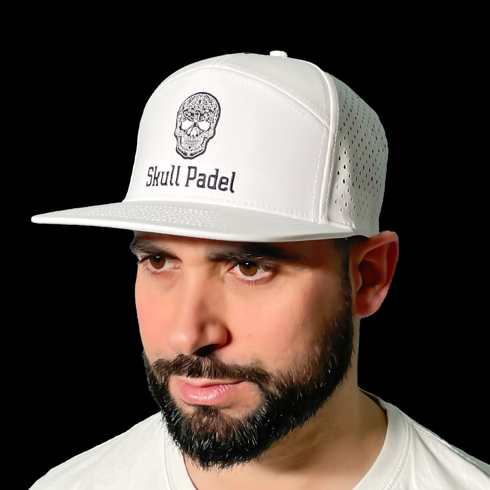 Skull Padel Cap - Hvid/Sort