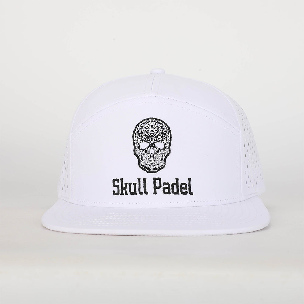Skull Padel Cap - Hvid/Sort