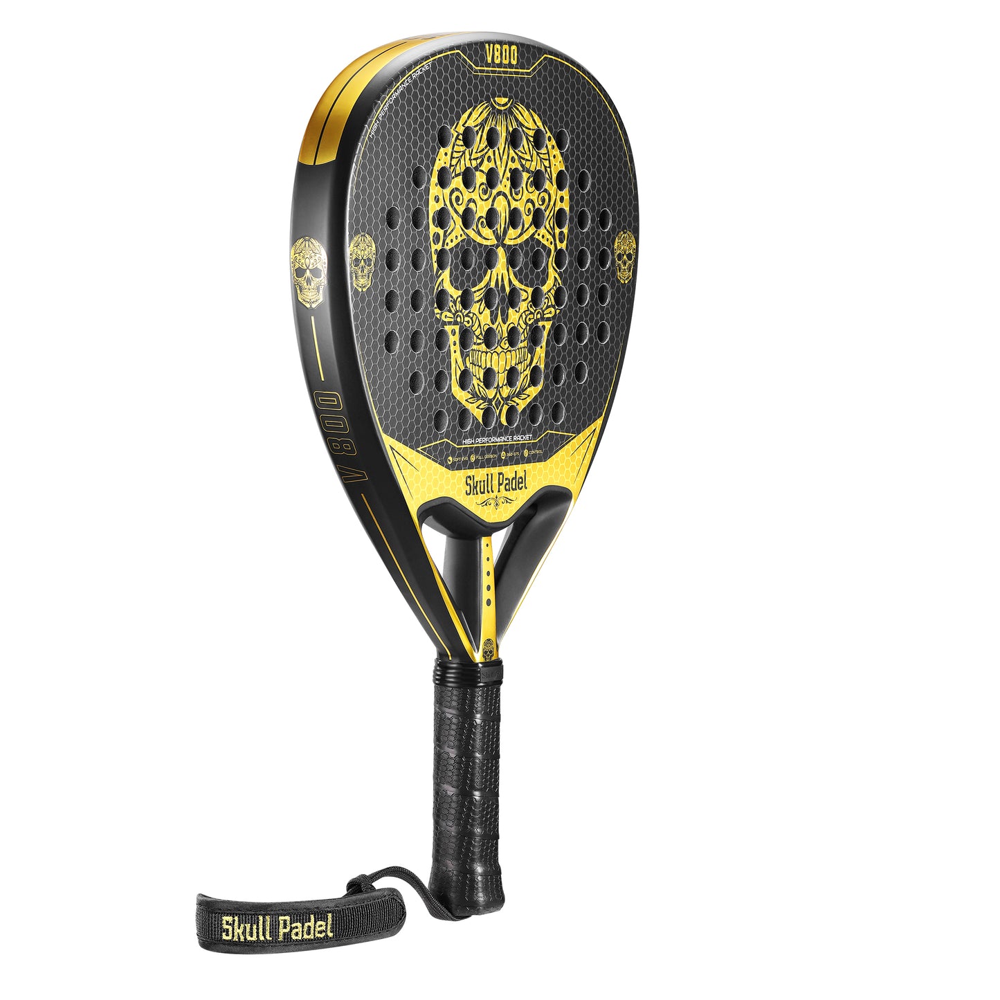 Skull Padel V800 - Skull Sort/Guld