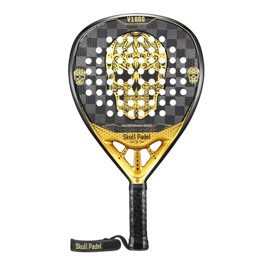 Skull Padel V1000 - Skull Sort/Guld