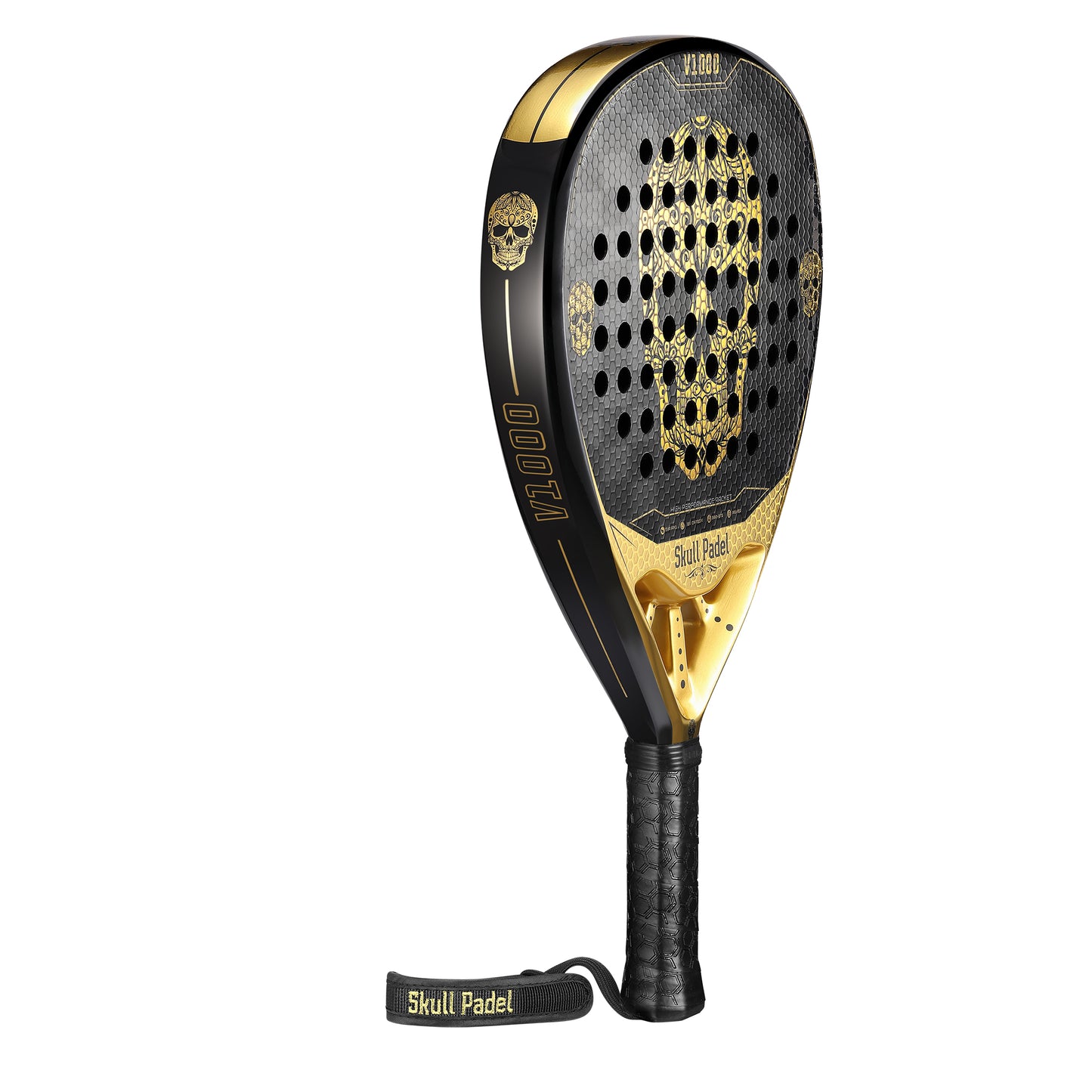 Skull Padel V1000 - Skull Sort/Guld