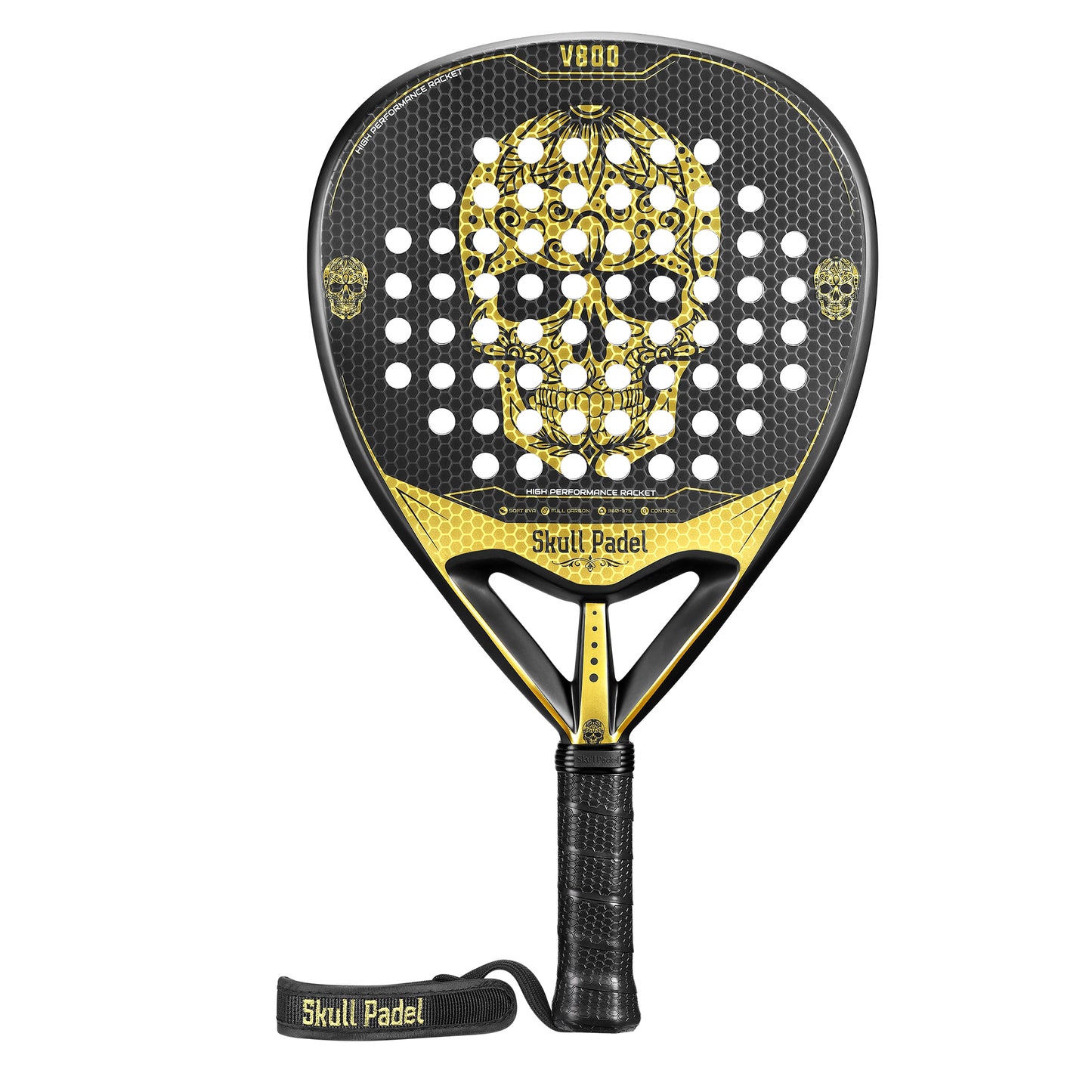 Skull Padel V800 - Skull Sort/Guld