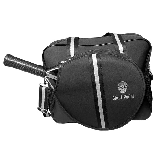 Skull Padel Skuldertaske - Sort/Hvid