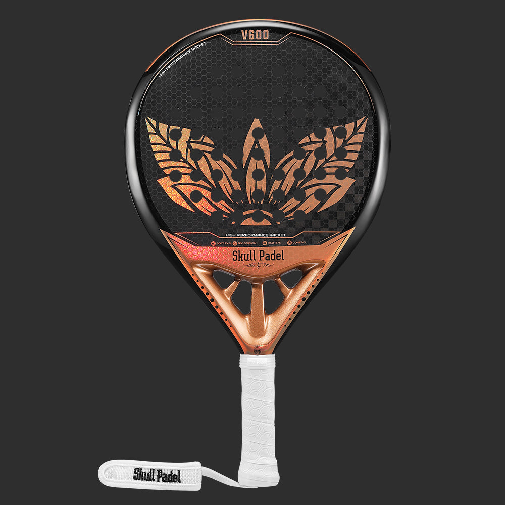 Skull Padel V600 - Leaf Sort/Bronze